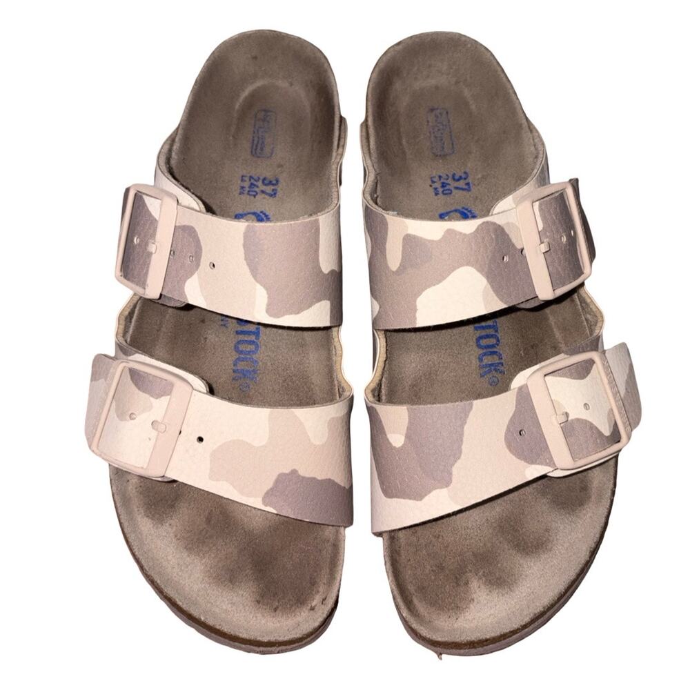 Birkenstock Desert Camo Arizona Sandals - Beige